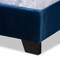 Baxton Studio Samantha Navy Blue Velvet Upholstered Queen Size Button Tufted Bed 160-9839 - alternate 5